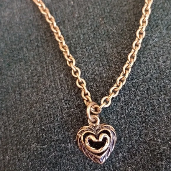 🧡2/$10 EUC PREMIER DESIGNS Gold Heart Pendant Ankle Bracelet - Picture 5 of 5